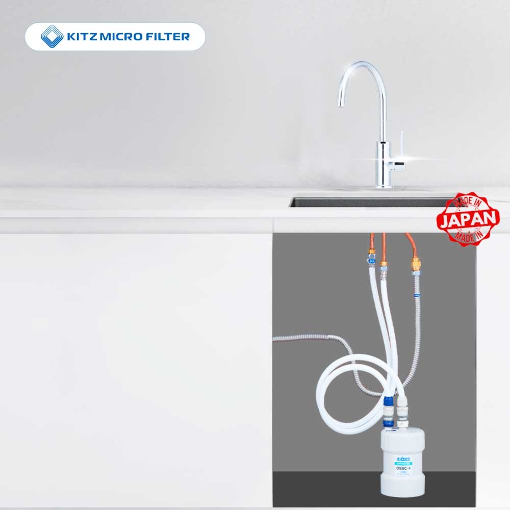 Máy lọc nước Kitz OSS-G4 trọn bộ vòi và bộ lọc
